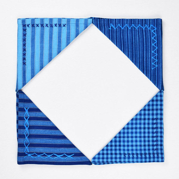 Buy Indigo Embroidered Napkins | Shop Verified Sustainable Table Linens on Brown Living™
