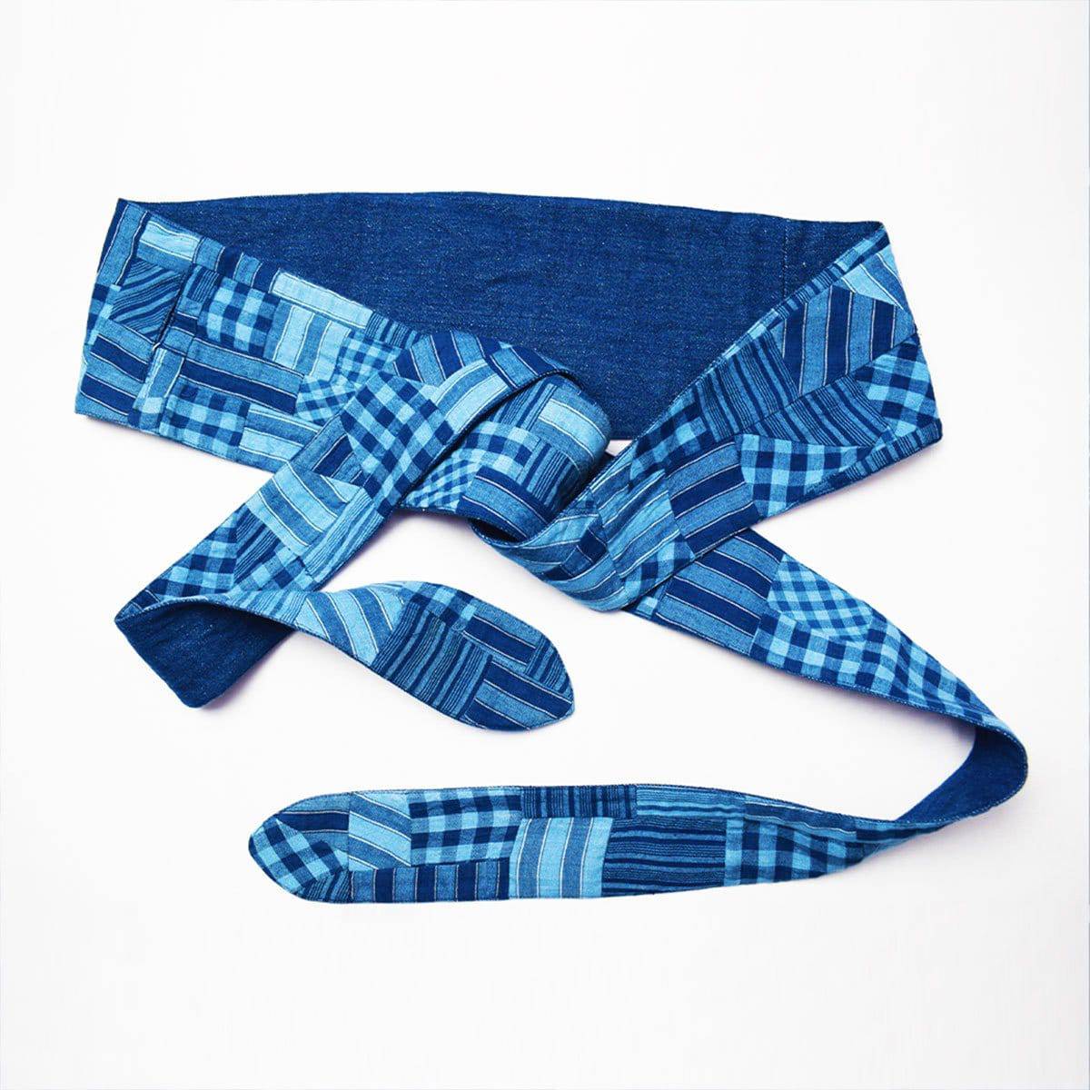 Indigo Handloom Bandeau – Womens Belt by Sonica Sarna available on Brown Living™. Free Size . SKU: 274 - 14253 - SSD - 184. Img 1.