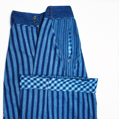 Indigo Handloom Culottes – Womens Pants by Sonica Sarna available on Brown Living™. XS . SKU: 274 - 14238 - SSD - 149. Img 3.