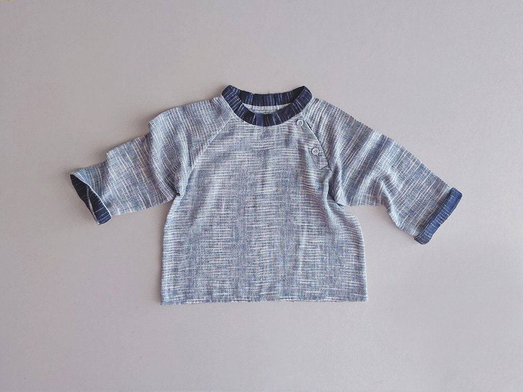 Indigo Harmony Raglan T-shirt | Verified Sustainable by Brown Living™