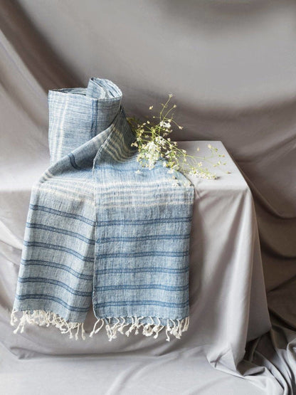 Indigo Organic Kala Cotton Scarf | Verified Sustainable by Brown Living™