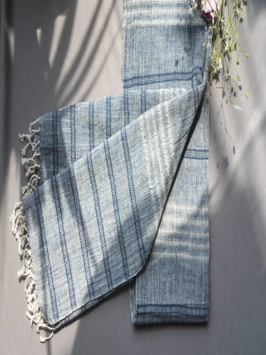 Indigo Organic Kala Cotton Scarf | Verified Sustainable by Brown Living™