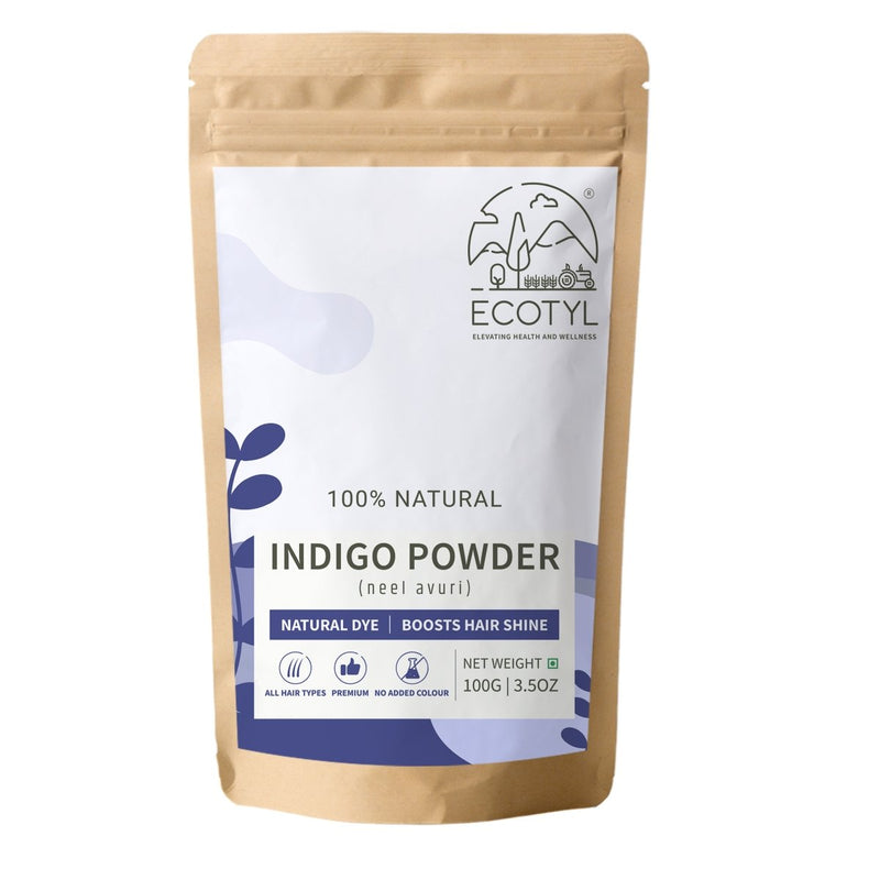 Buy Indigo Powder-100g | Neel Avuri Natural Hair Dye | Hair Conditioning | Shop Verified Sustainable Hair Colour on Brown Living™