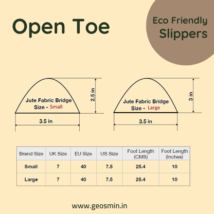 Indoor Slippers – Banana Economy | Open Toe Sliders | Verified Sustainable by Brown Living™