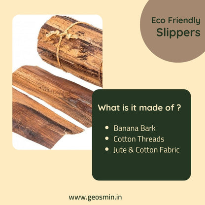 Indoor Slippers – Banana Economy | Open Toe Sliders | Verified Sustainable by Brown Living™