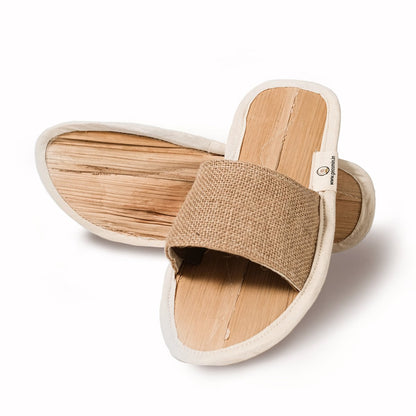 Indoor Slippers – Banana Economy | Open Toe Sliders | Verified Sustainable by Brown Living™