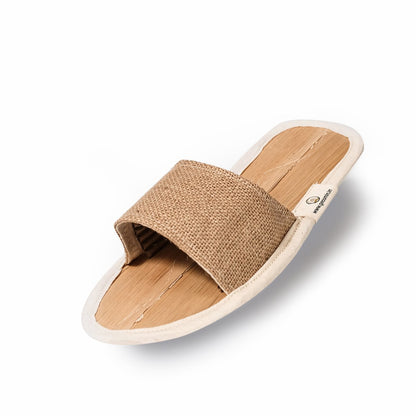 Indoor Slippers – Banana Economy | Open Toe Sliders | Verified Sustainable by Brown Living™