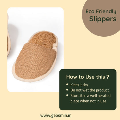 Indoor Slippers – Loofah | Closed Toe Slidders | Verified Sustainable by Brown Living™