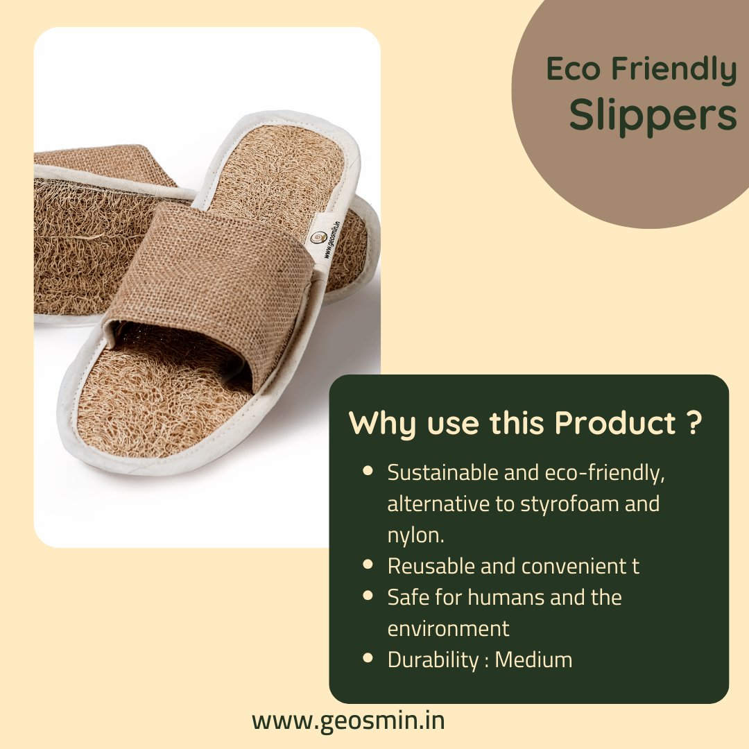 Indoor slippers – Loofah | Open Toe Slidders | Verified Sustainable by Brown Living™