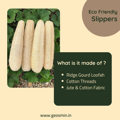 Indoor slippers – Loofah | Open Toe Slidders | Verified Sustainable by Brown Living™