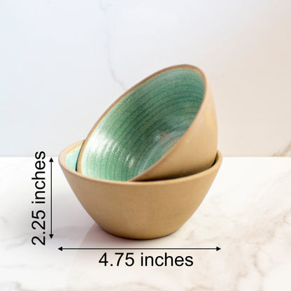 Inside Out Ceramic Soup Bowls ( Set of 2) | Verified Sustainable by Brown Living™