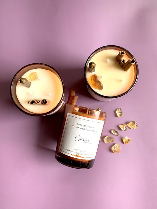 Buy Intention Candle - Abundance | Shop Verified Sustainable Candles & Fragrances on Brown Living™