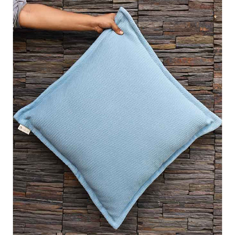 Buy Intertwined Blue Cushion Cover | Shop Verified Sustainable Products on Brown Living