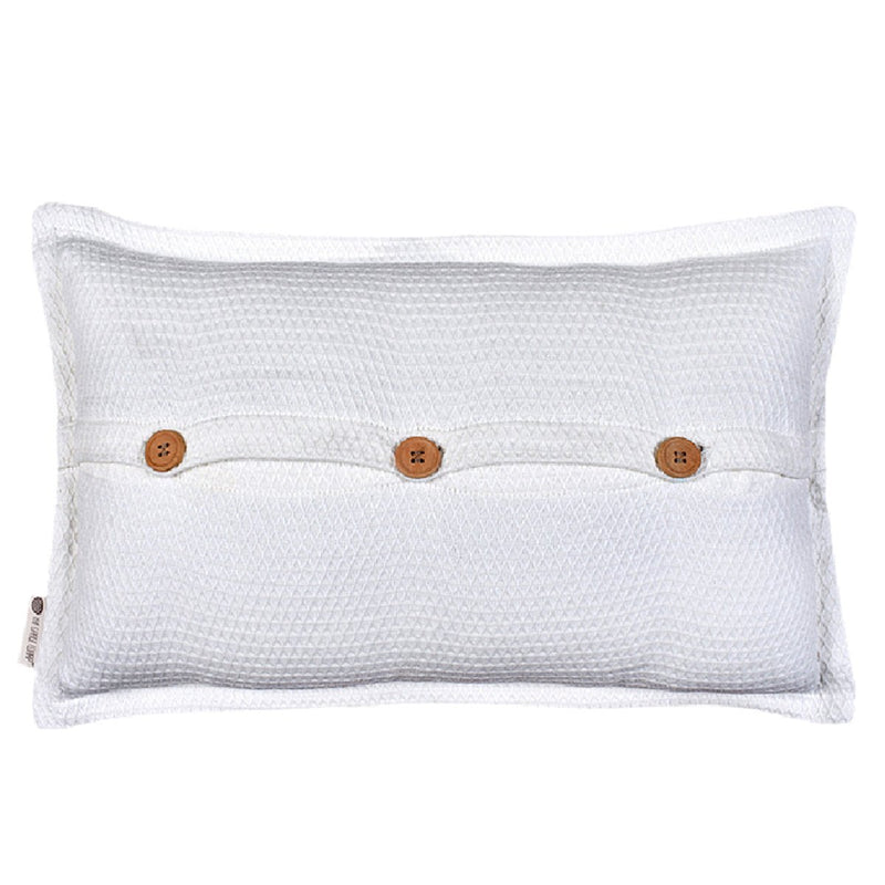 Buy Intertwined White Cushion Cover | Shop Verified Sustainable Products on Brown Living