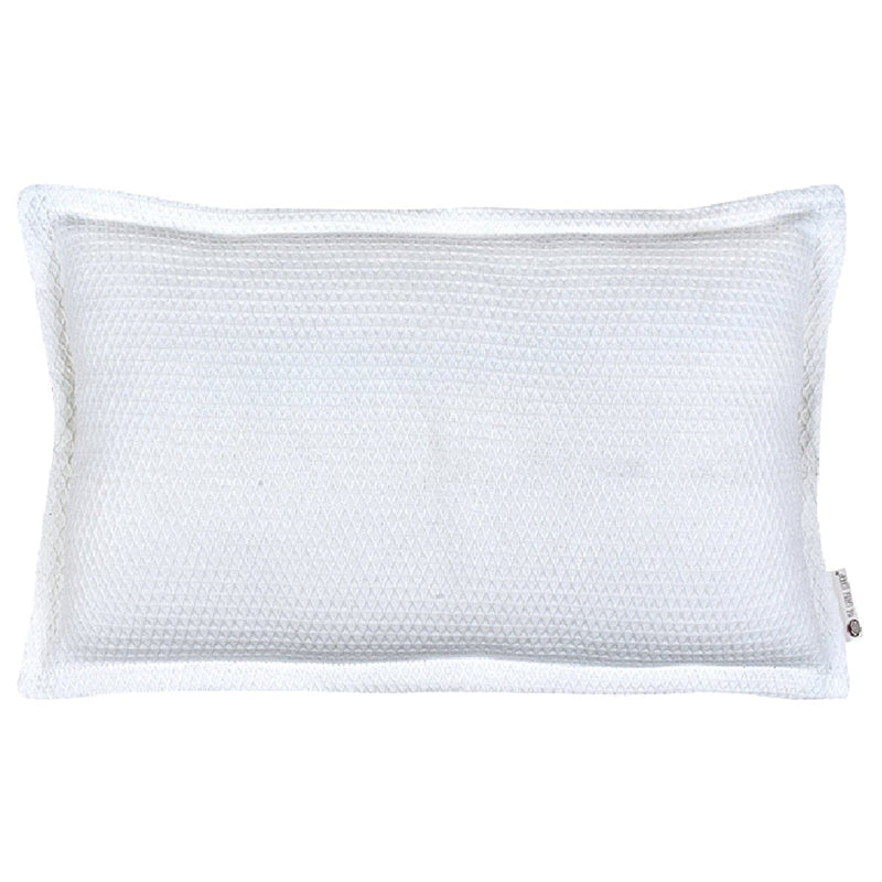 Buy Intertwined White Cushion Cover | Shop Verified Sustainable Products on Brown Living