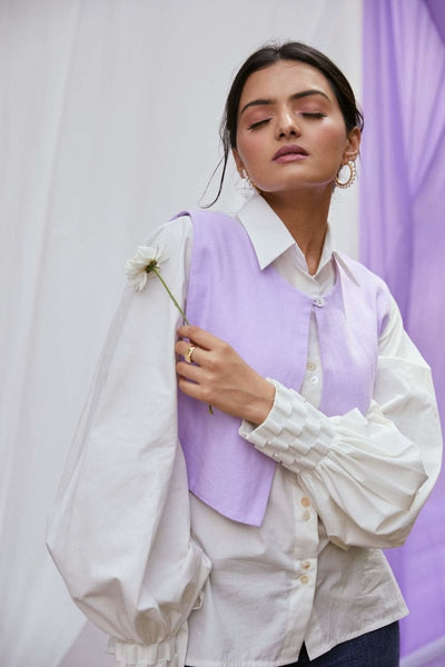 Into The Cold Shirt Set | Organic Cotton Shirt – Womens Shirt on Brown Living™. SKU: TCC - AW22 - 19_24BL6192. Img 3.