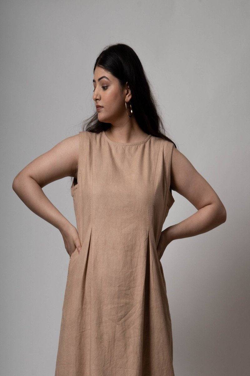 Inverted Pleat Dress | Verified Sustainable by Brown Living™