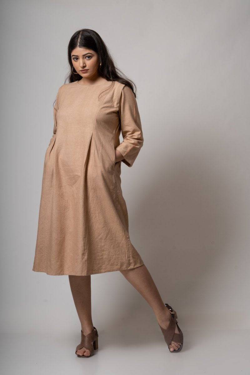 Inverted Pleat Dress | Verified Sustainable by Brown Living™