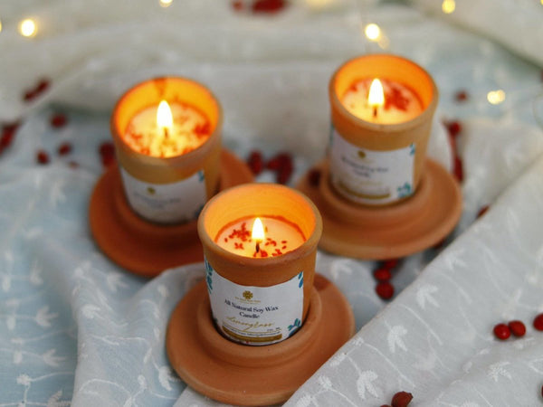 Buy IRA - Small Terracotta Jar Pack of 3 | Shop Verified Sustainable Candles & Fragrances on Brown Living™