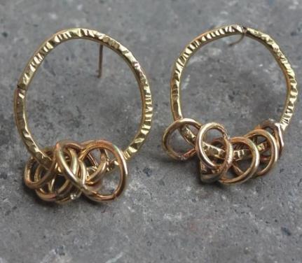 Buy Irregular chime loops | Sustainable Jewellery | Shop Verified Sustainable Womens Earrings on Brown Living™