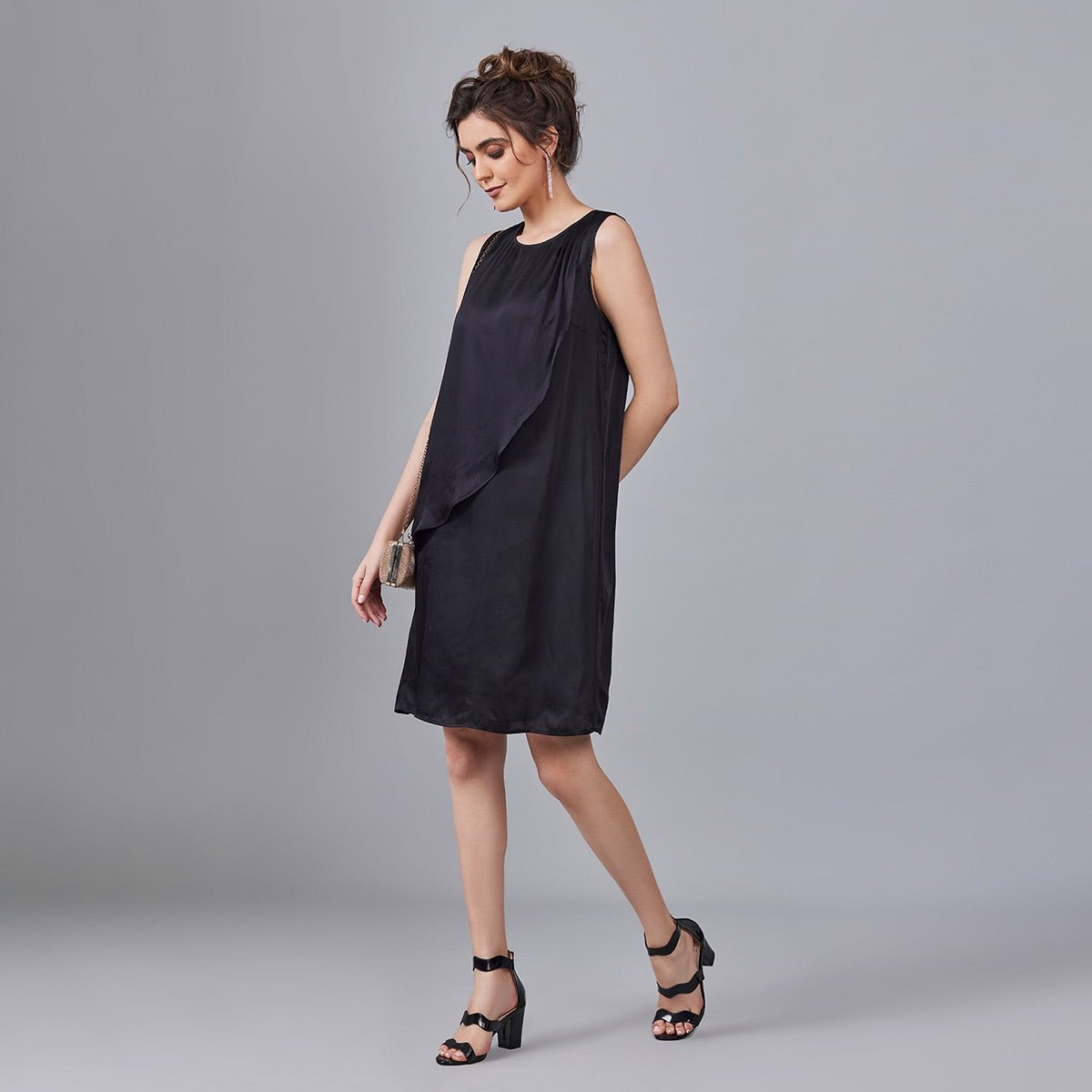 Izzie - Stylish Waterfall Drape Dress | Verified Sustainable by Brown Living™