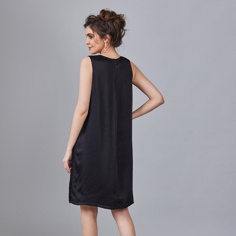 Buy Izzie - Stylish Waterfall Drape Dress | Shop Verified Sustainable Products on Brown Living