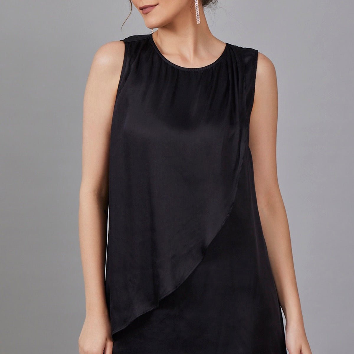 Izzie - Stylish Waterfall Drape Dress | Verified Sustainable by Brown Living™