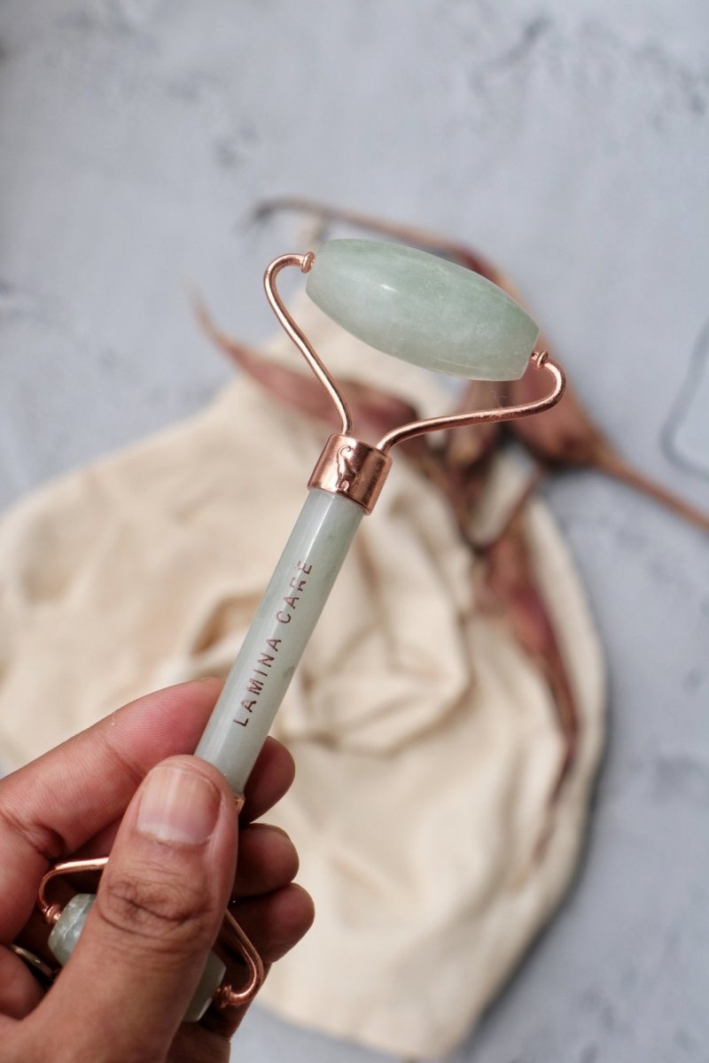 Jade Aventurine Facial Roller | Verified Sustainable by Brown Living™