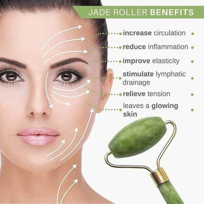 Jade Face Massage Roller | Verified Sustainable by Brown Living™