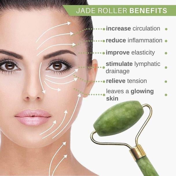 Jade Face Massage Roller | Verified Sustainable Massager on Brown Living™