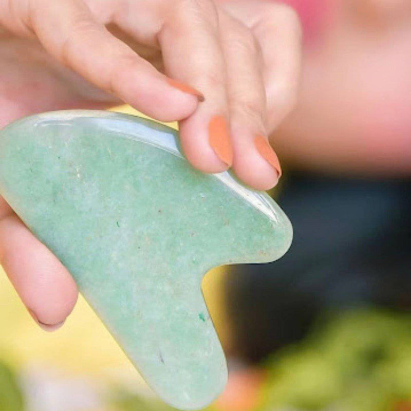 Buy Jade Gua Sha | Shop Verified Sustainable Massager on Brown Living™