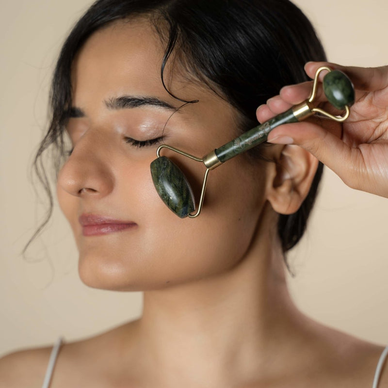 Buy Jade Roller & Gua Sha Combo | Shop Verified Sustainable Products on Brown Living