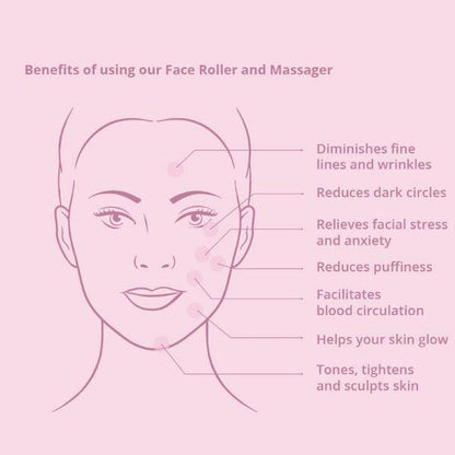 Jade Roller & Massager - Face,Neck&Undereye - FREE Gold Beauty Oil – Massager by Natural Vibes available on Brown Living™. . SKU: 063 - 06400 - NV_Jade_Green_Roller_oil. Img 6.