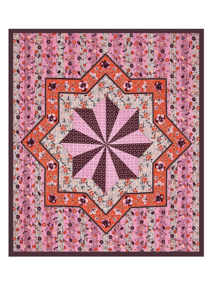 Jaipuri Hand Printed Queen Size Cotton Orange Bedsheet with Pillow Covers | Verified Sustainable by Brown Living™