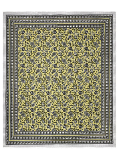 Jaipuri Hand Printed Queen Size Cotton Bedding Set - 636 | Verified Sustainable by Brown Living™