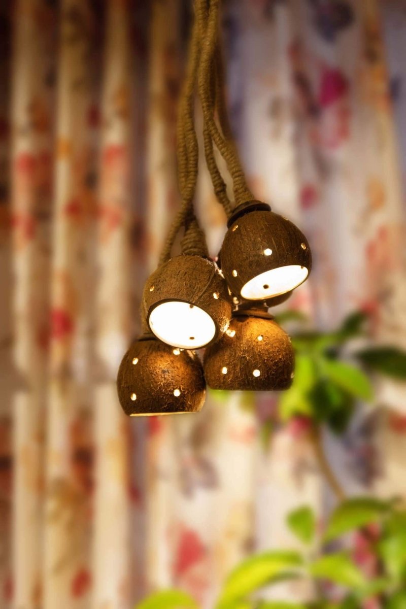 Buy Jalaja Coconut Hanging Lights | Shop Verified Sustainable Products on Brown Living