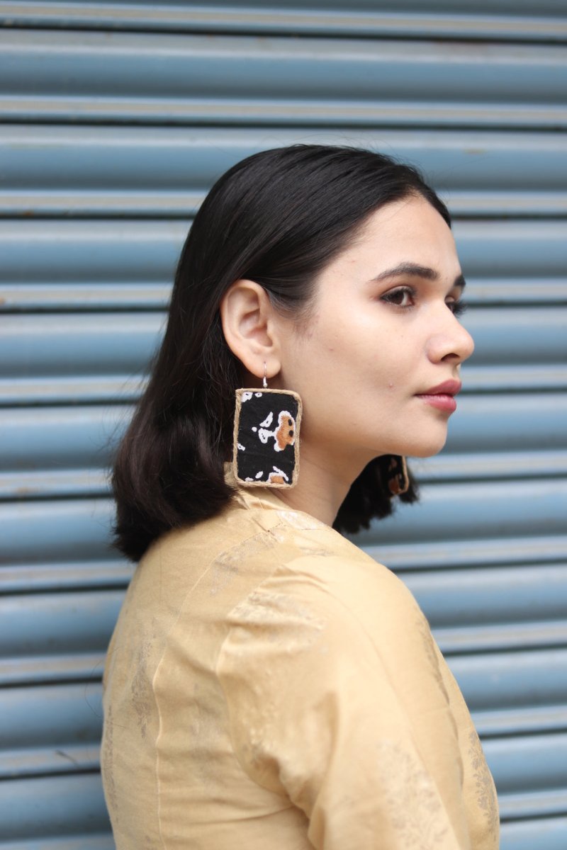 Jalwa Textile Earring | Verified Sustainable by Brown Living™