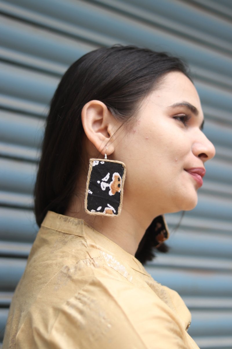 Buy Jalwa Textile Earring | Shop Verified Sustainable Womens Earrings on Brown Living™