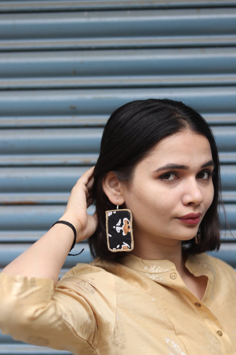 Jalwa Textile Earring | Verified Sustainable by Brown Living™