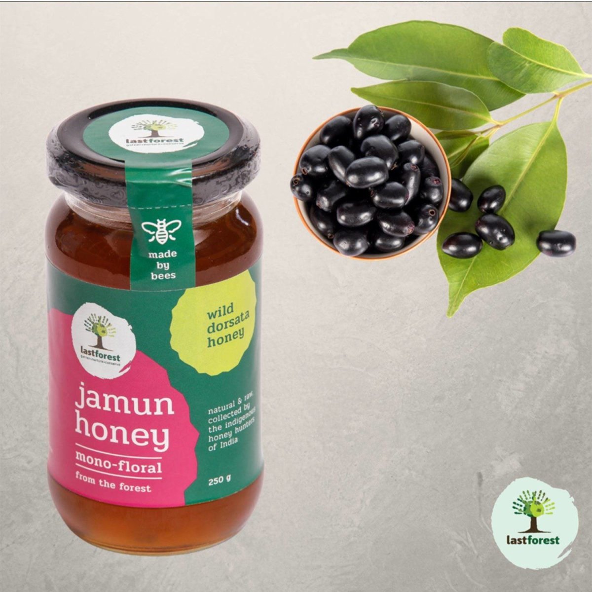 Jamun Wild Honey - 250gms | Verified Sustainable by Brown Living™