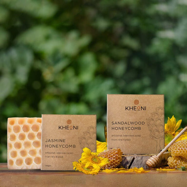 Jasmine Honeycomb Beeswax Soap | Verified Sustainable Body Soap on Brown Living™