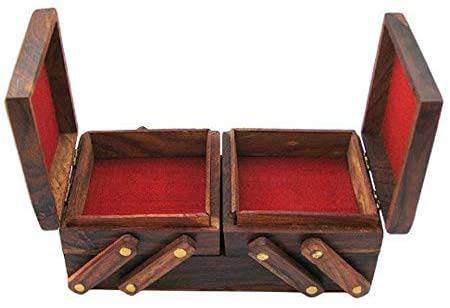 Buy Jewelry Box for Women Wooden brown - MADE IN INDIA | Shop Verified Sustainable Products on Brown Living