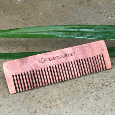 Joy - 100 % Compostable Neem Wooden Comb | 5 inch – Hair Comb on Brown Living™. SKU: POC - HAI - 11 - NAM. Img 4.