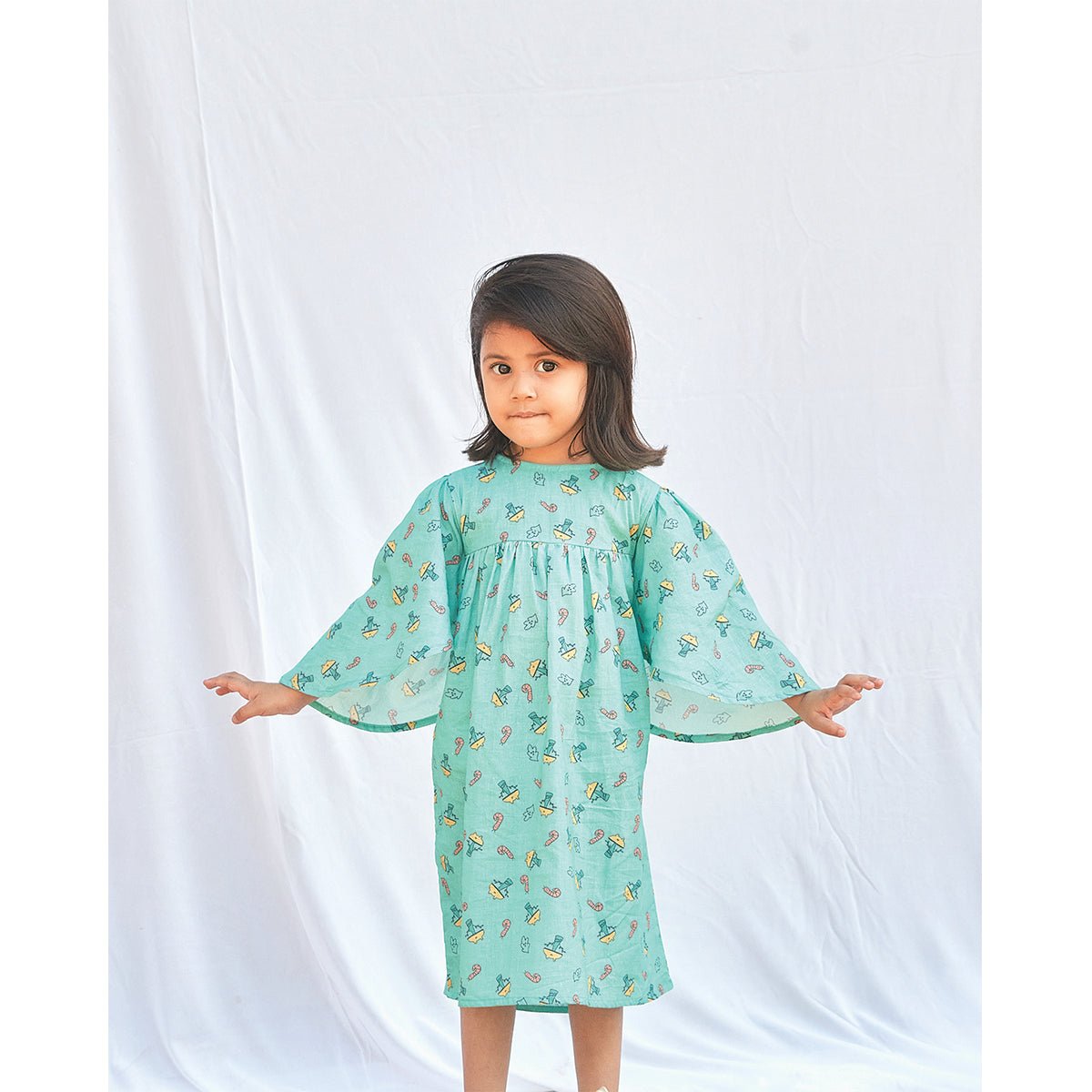 Joyshroom Dress | For kids of age 3 - 8 years | Verified Sustainable by Brown Living™