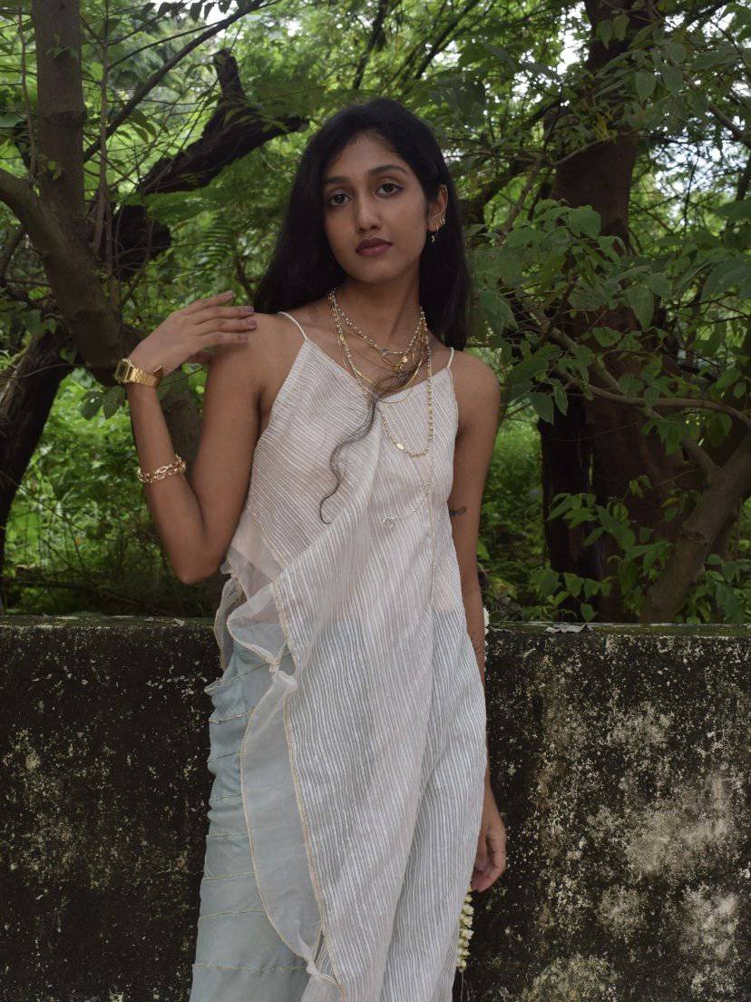 Juhi Asymmetrical Silk Top | Verified Sustainable by Brown Living™