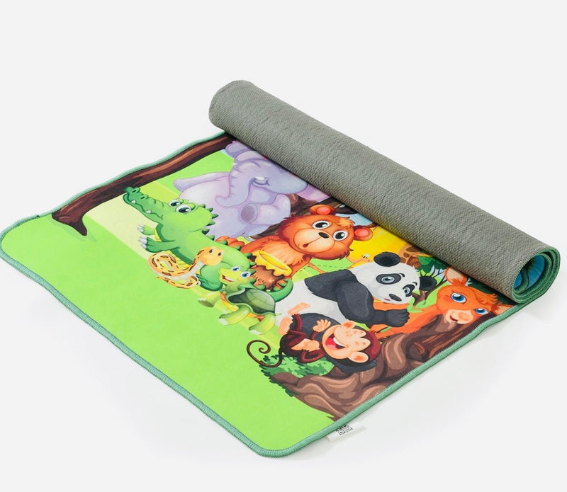 Buy Jungle friends kids yoga mat | Shop Verified Sustainable Yoga Mat on Brown Living™