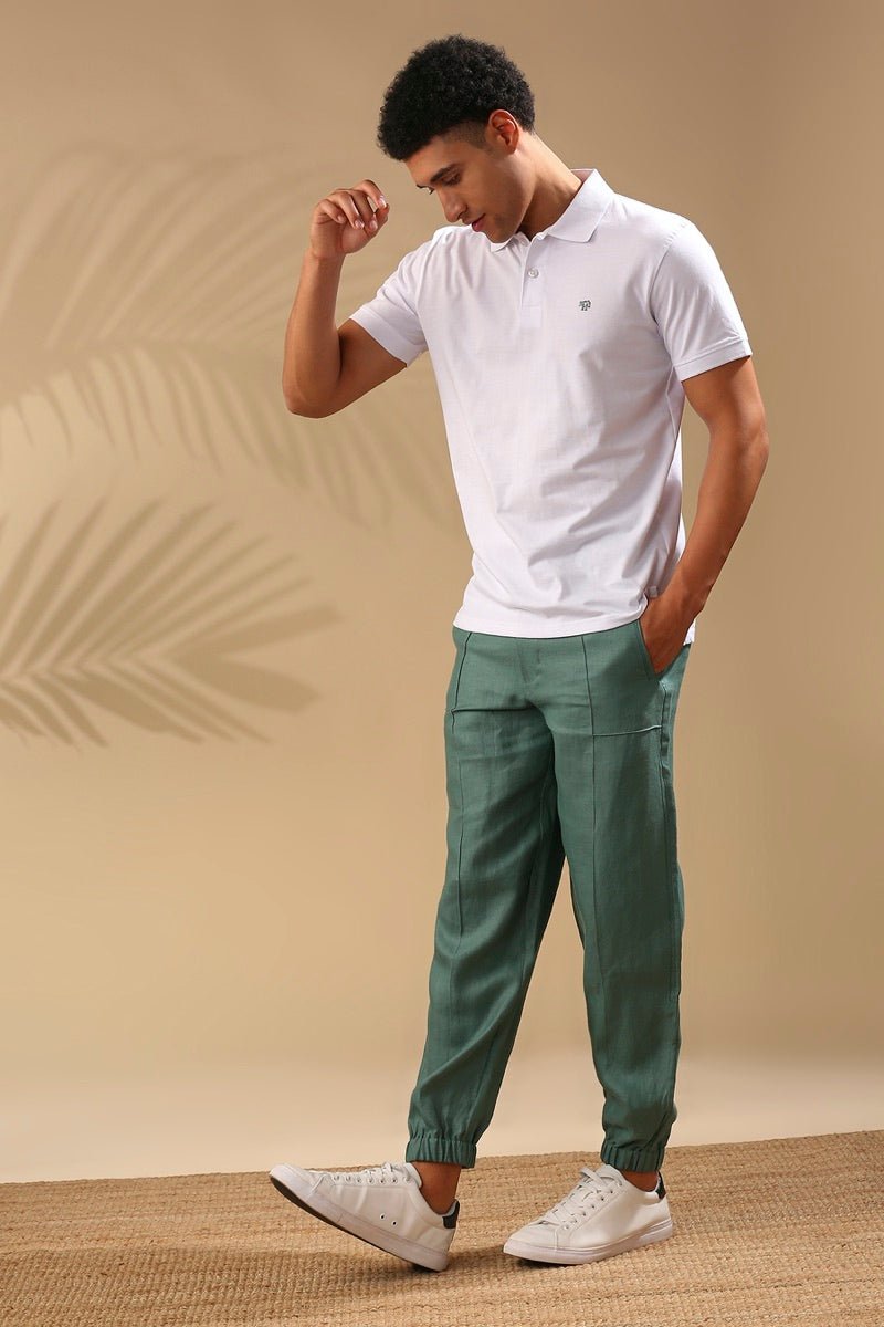 Buy Juniper Joggers - Deep Green | Shop Verified Sustainable Mens Pants on Brown Living™