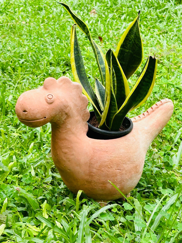 Jurassic Dinosaur Earthern Planter | Verified Sustainable Pots & Planters on Brown Living™