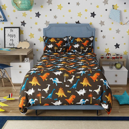 Jurassic Park 100% Cotton Antimicrobial Kids Bedsheet Set | Verified Sustainable by Brown Living™