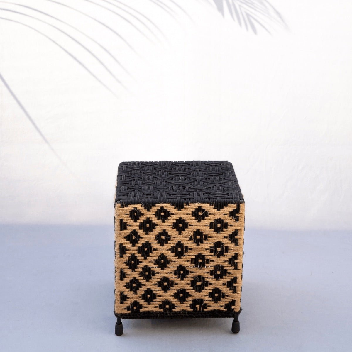 Jute & Black Cotton Light Box | Verified Sustainable by Brown Living™